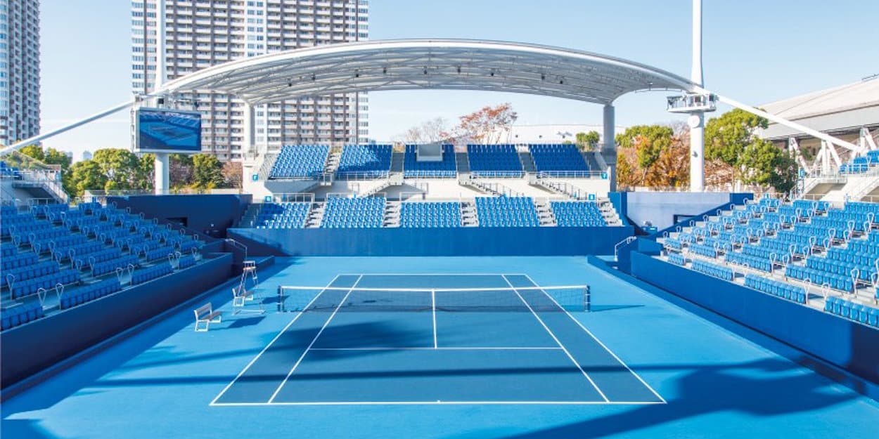 Il tennis park di Tokyo 2020